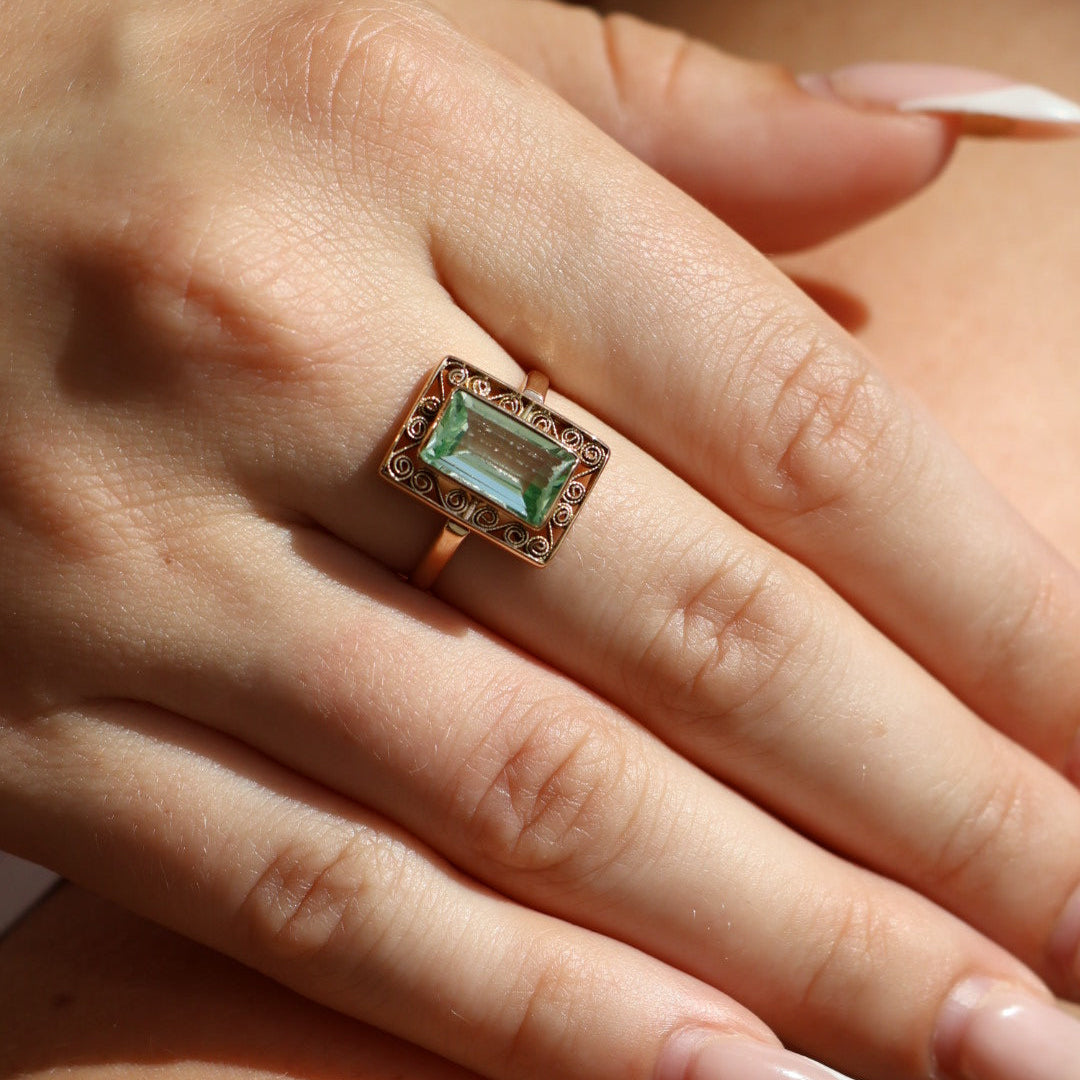 Yellow Gold Filigree Ring