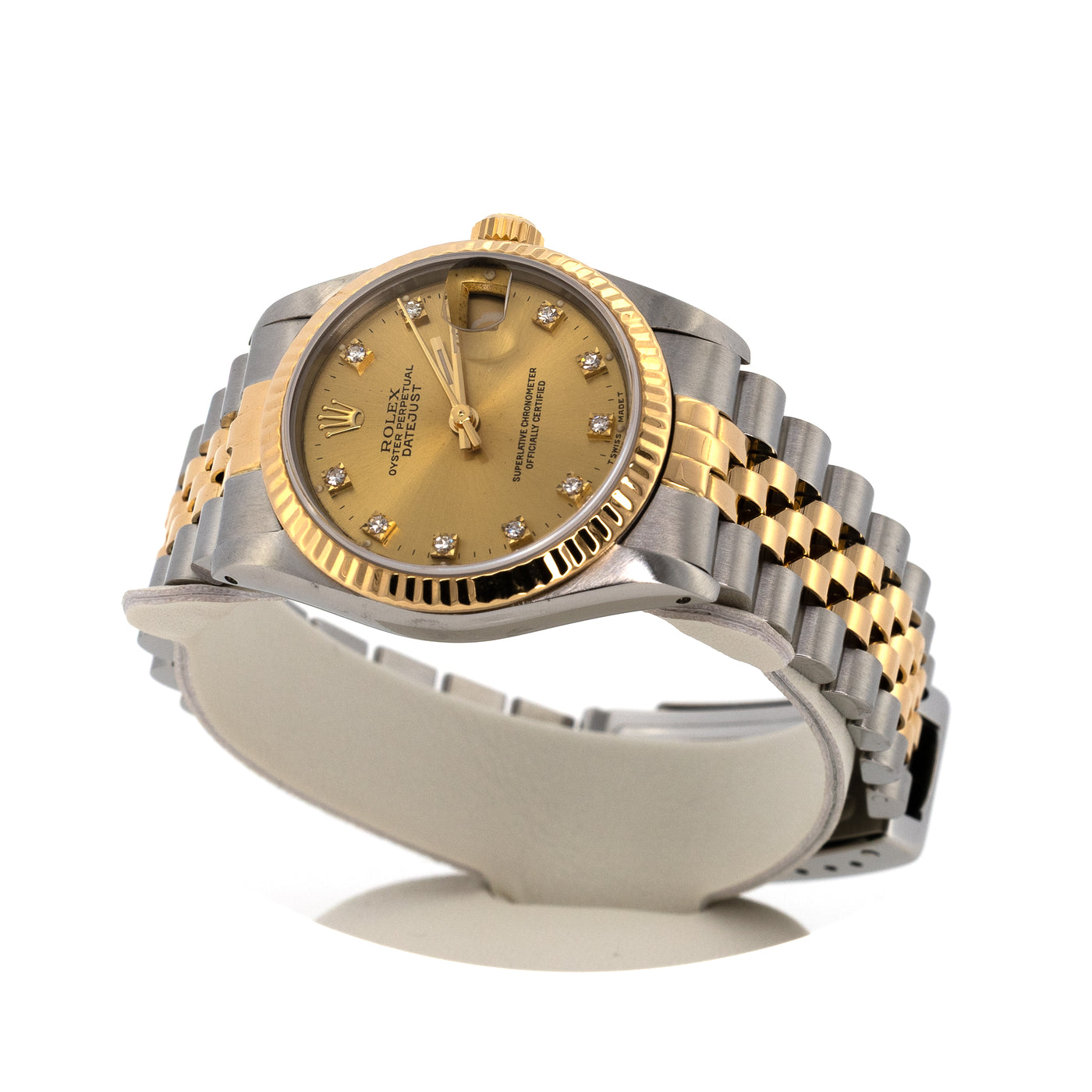 Rolex Datejust 31 Diamond Two Tone 18k Yellow Gold