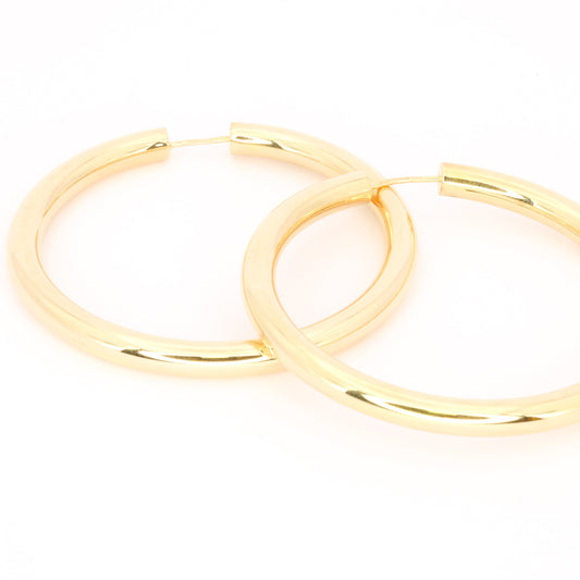 Chunky Funky Gold Hoops