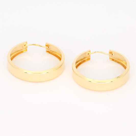 Large Huggie Hoop Earrings