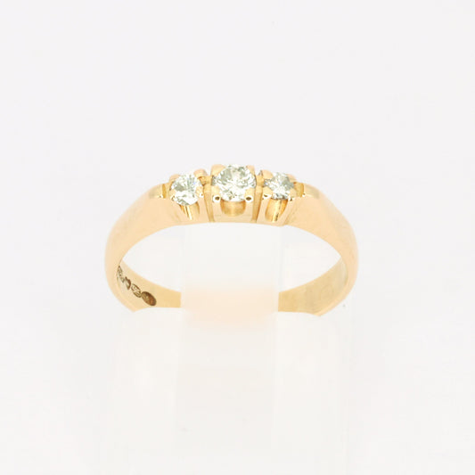 3 Stud Diamond Pinky Ring