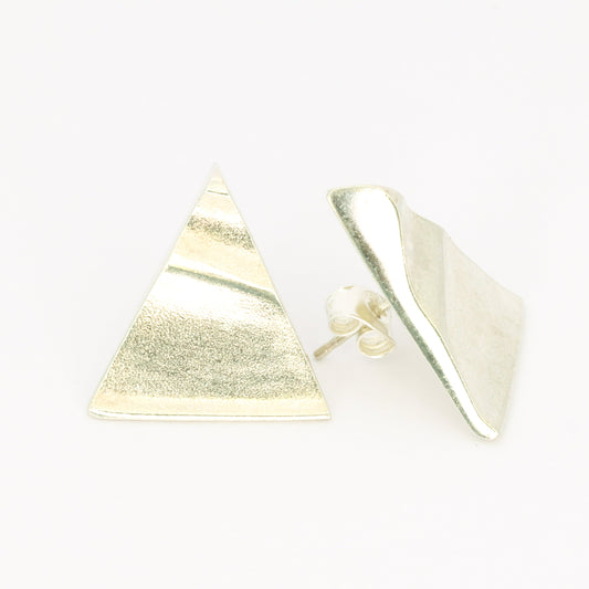 Lapponia Triangle Silver Earrings