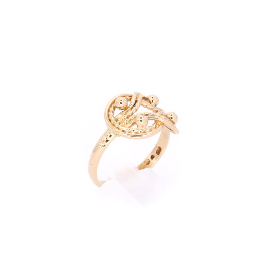 Kalevala Teljänneito "Teljän neito" Knot Gold Ring