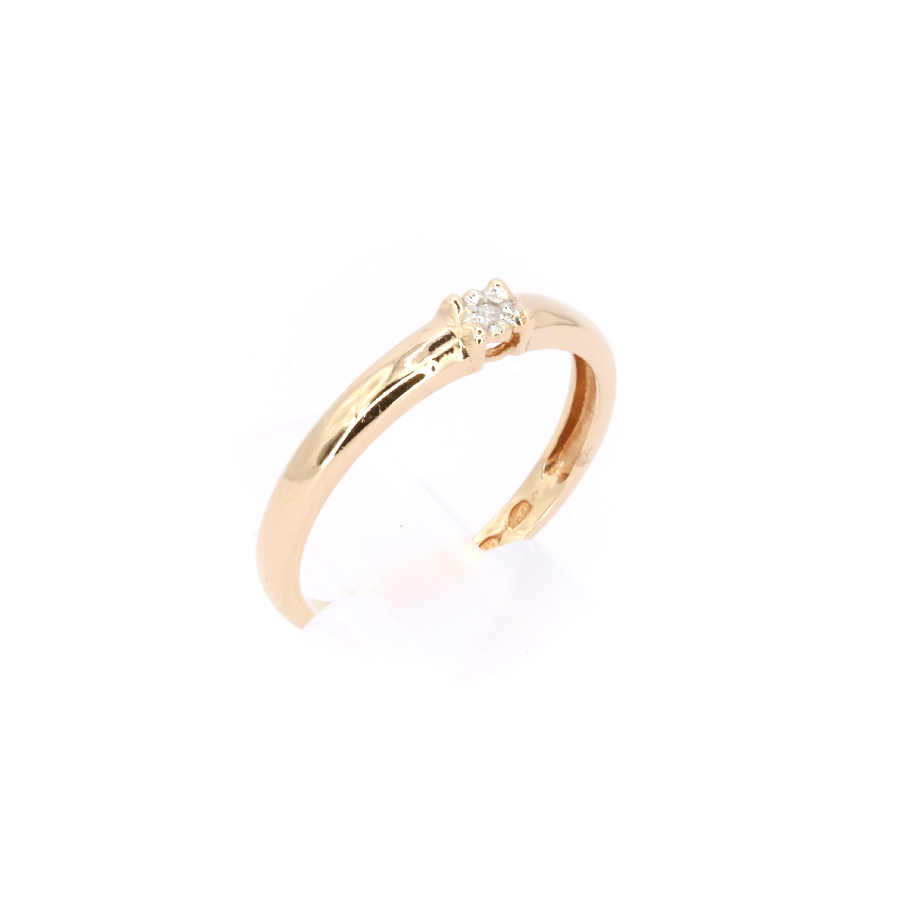Petite Diamond Gold Ring