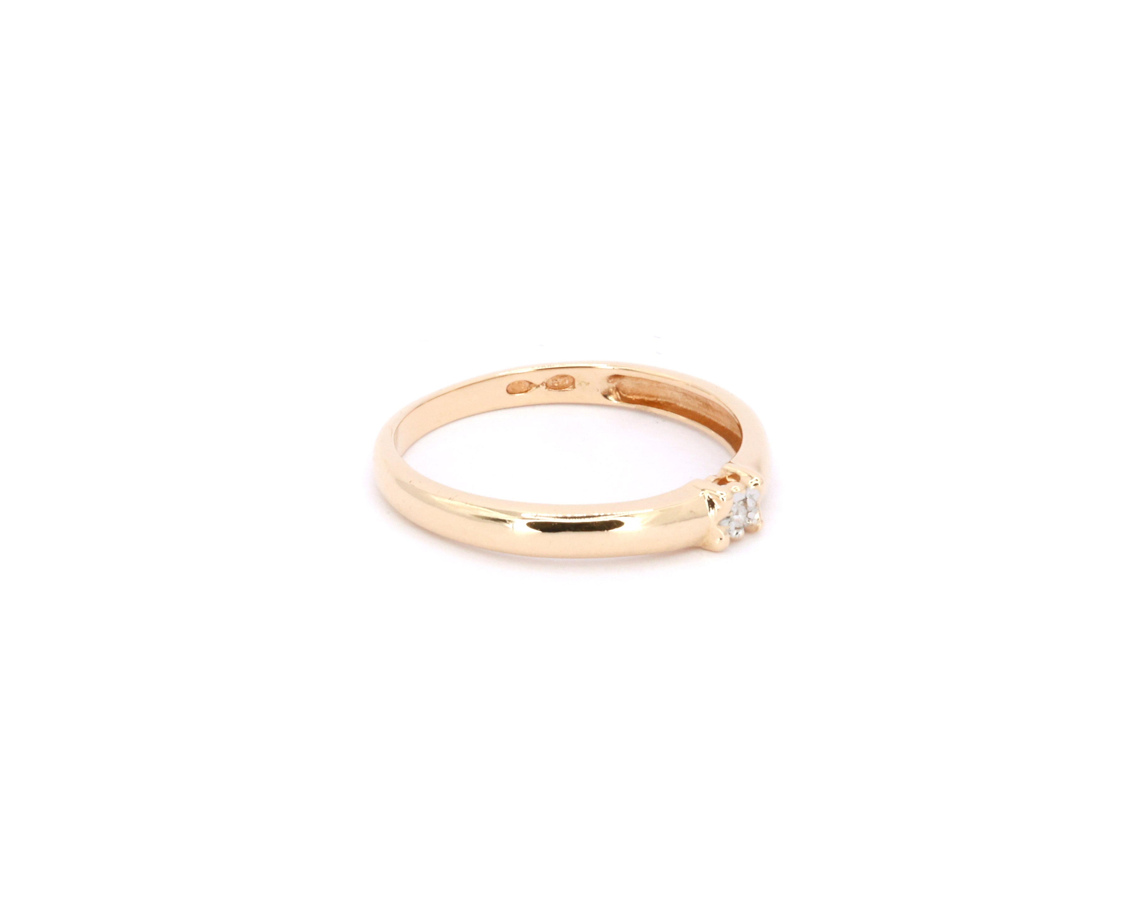 Petite Diamond Gold Ring