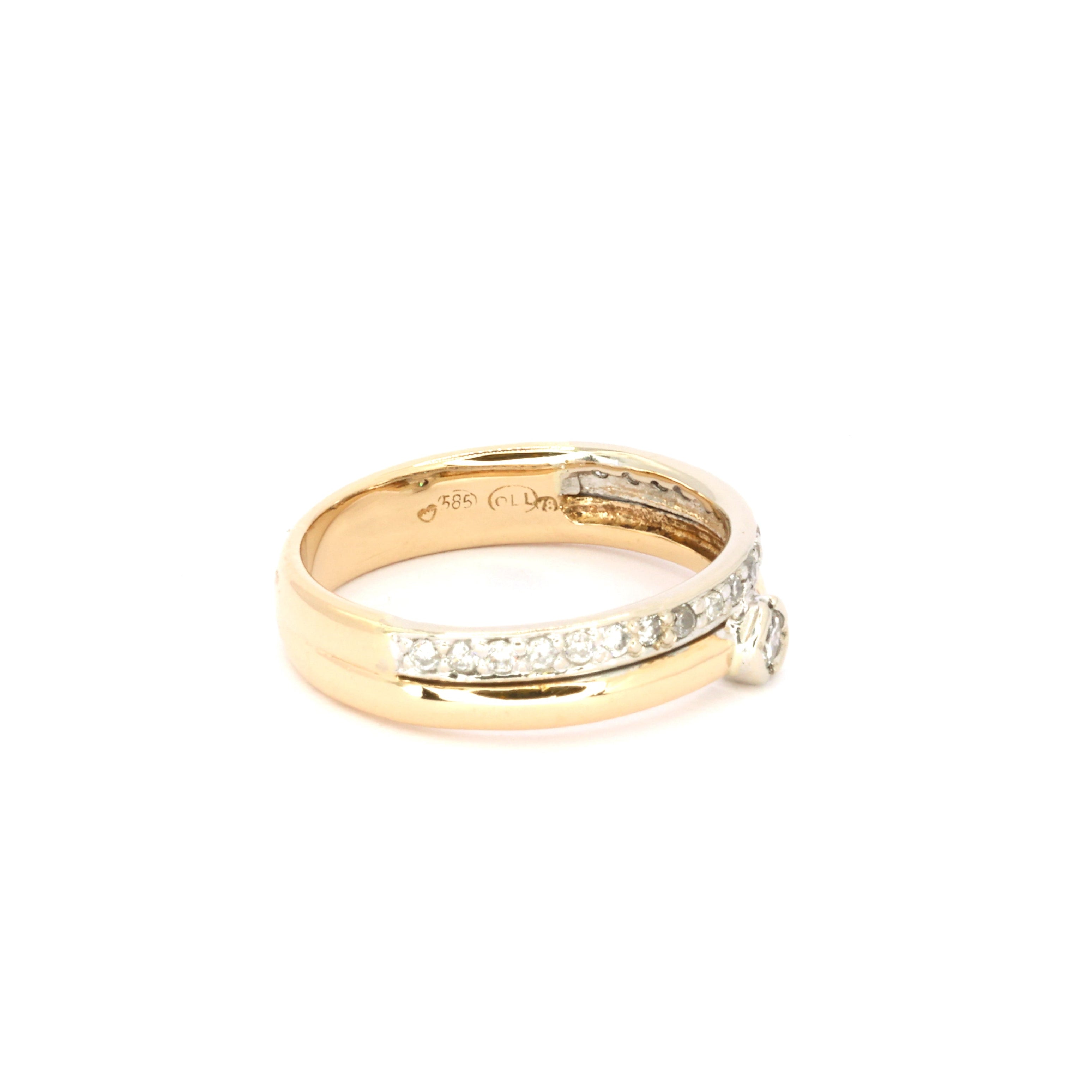 Bridal Diamond Gold Band