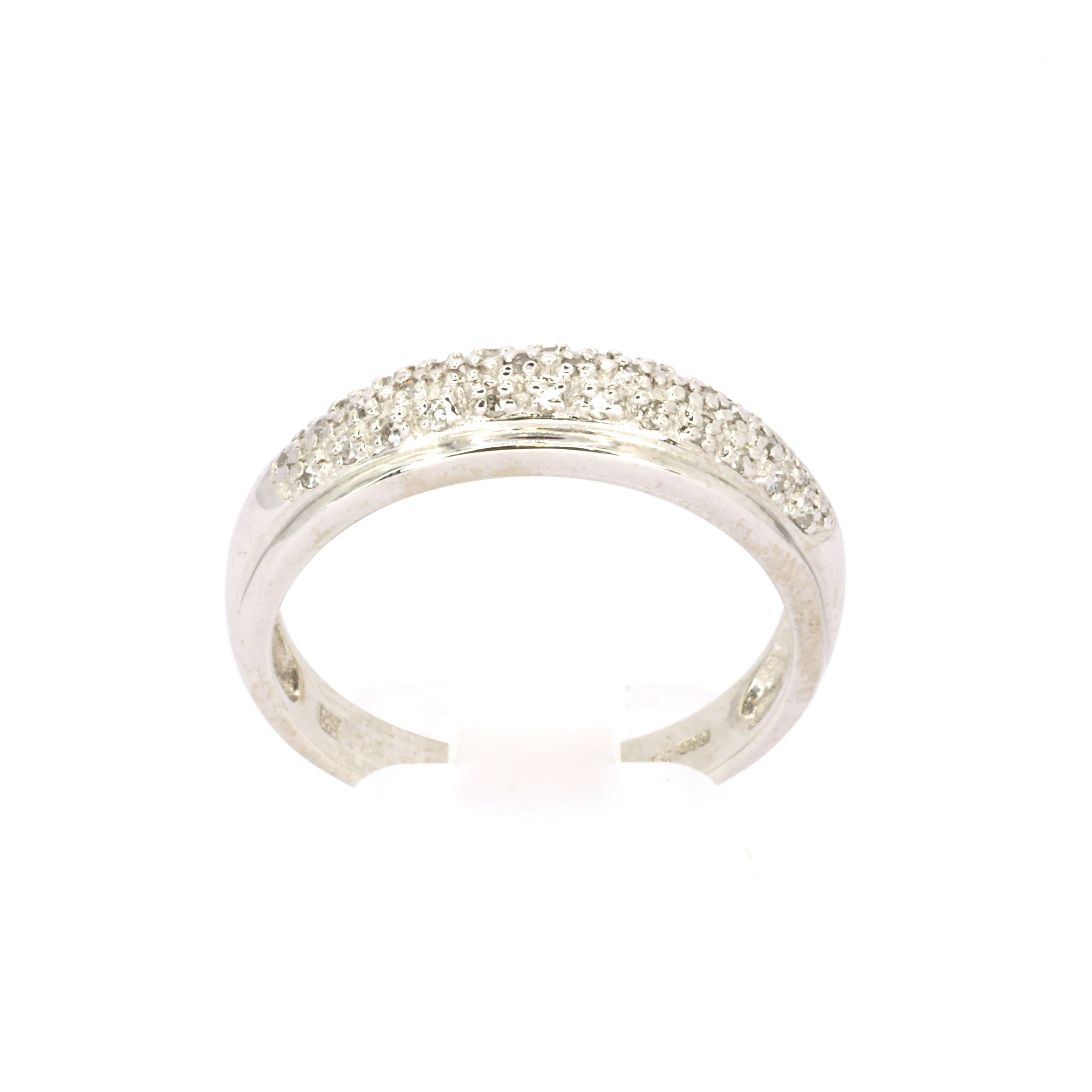 Diamond White Gold Band Ring