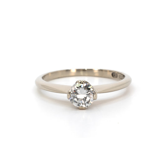 Tillander Diamond Solitaire White Gold Ring