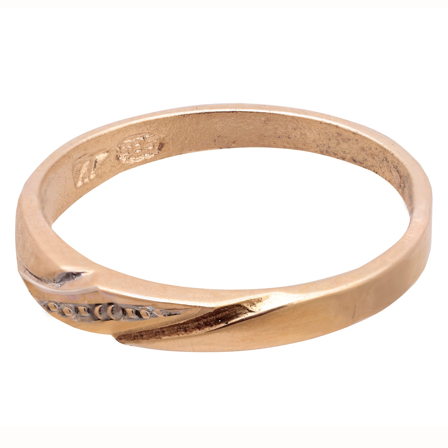 Baptism Diamond Gold Ring