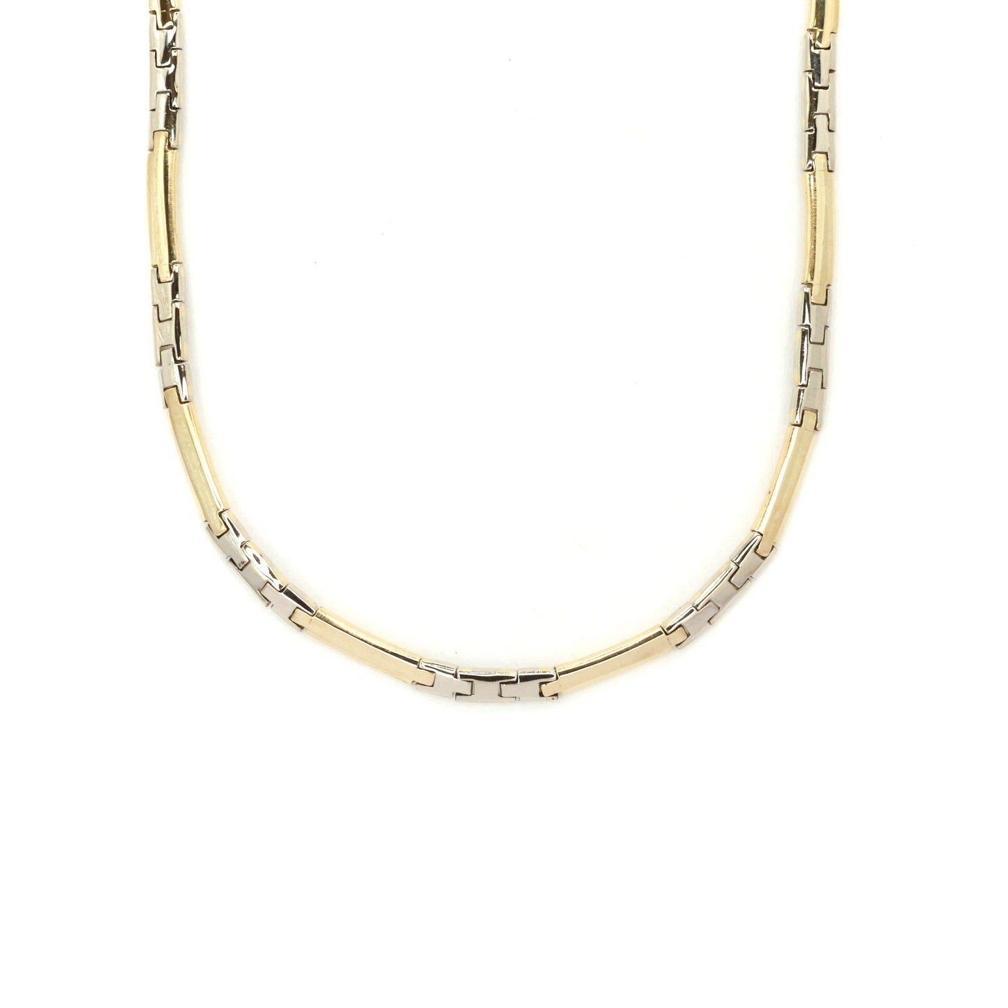 Bi-Colour Link Chain Necklace