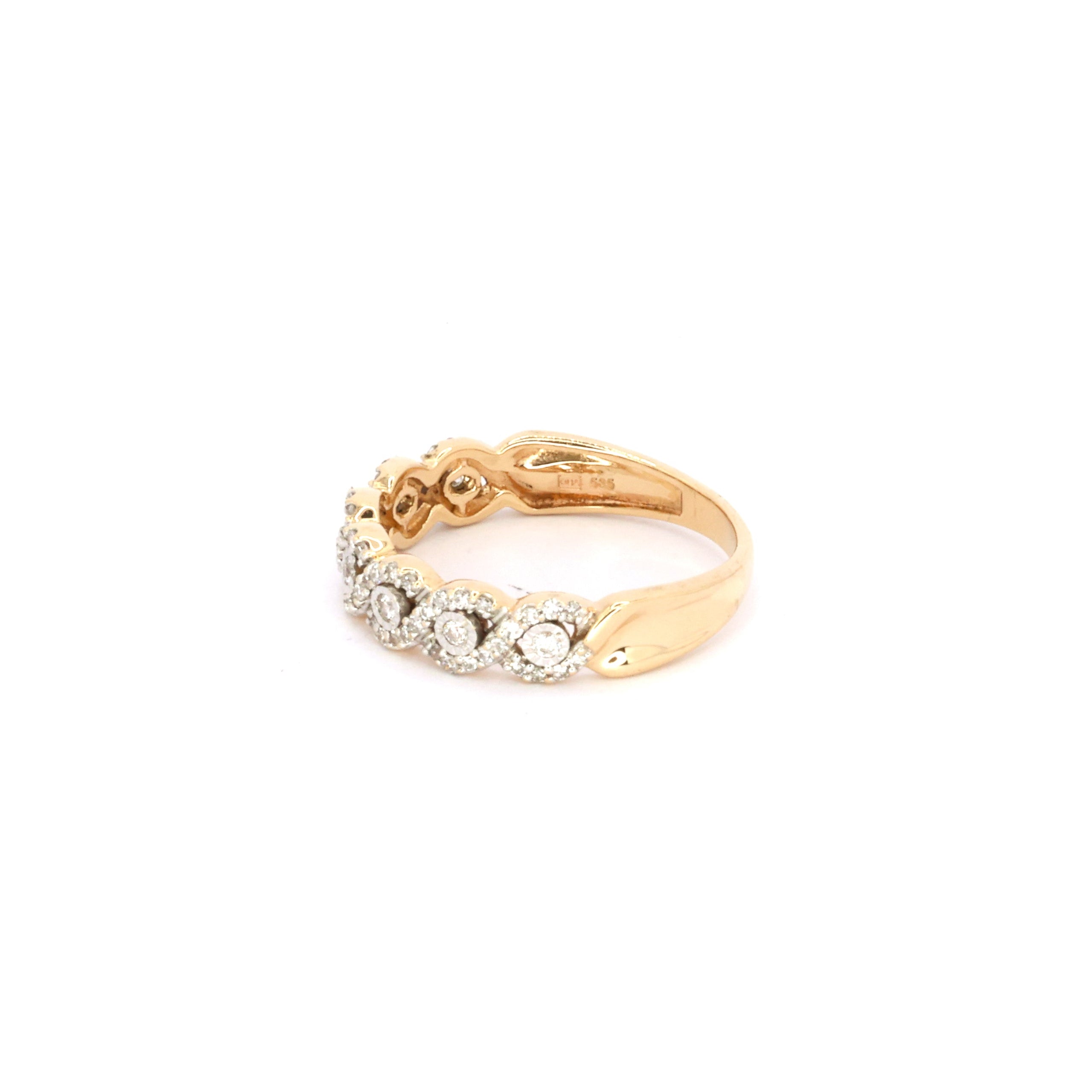 Diamond Braided Ring