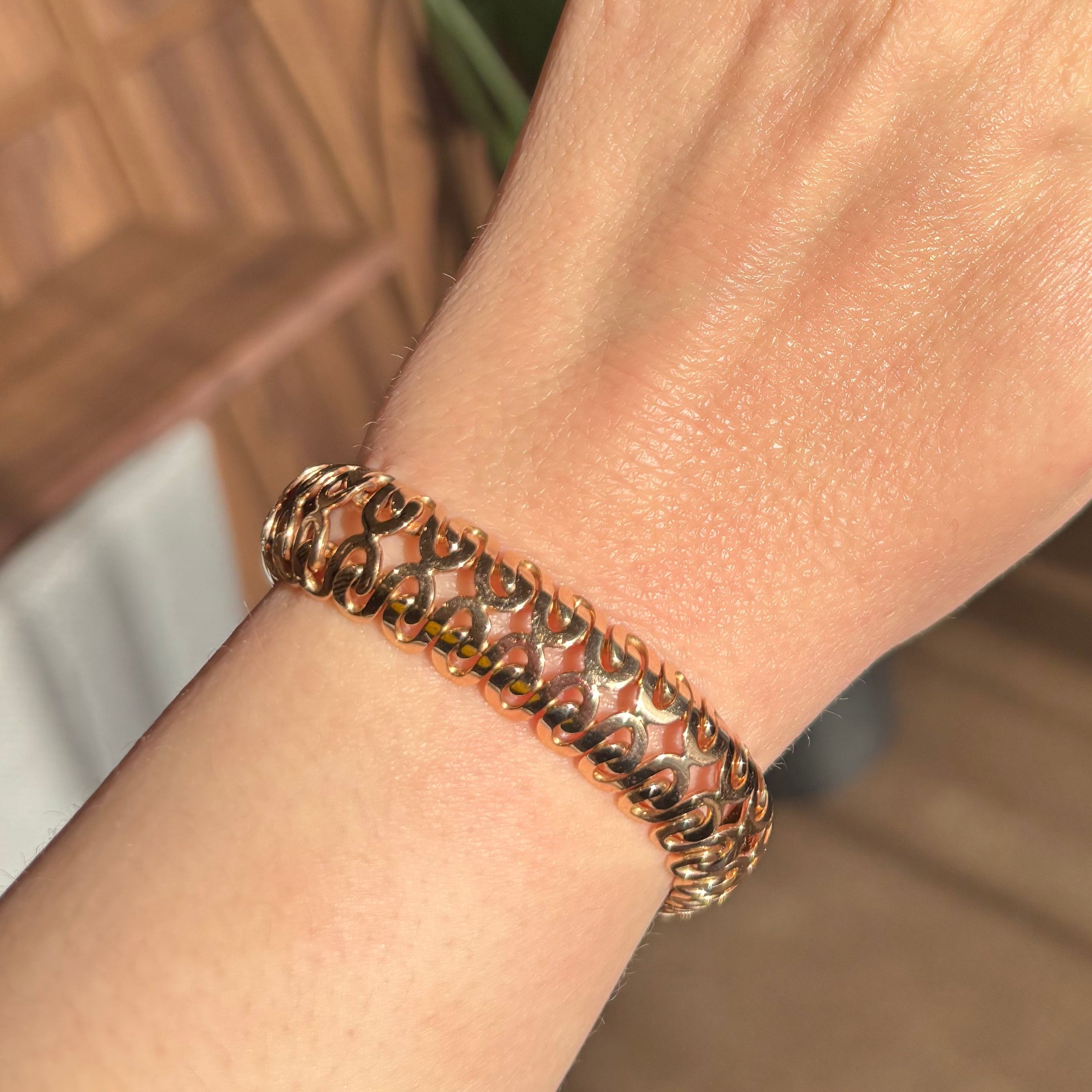 "Cleopatra" Solid Gold Bracelet