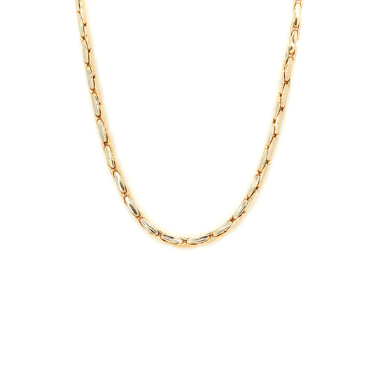 Elongated Box Chain Solid Gold