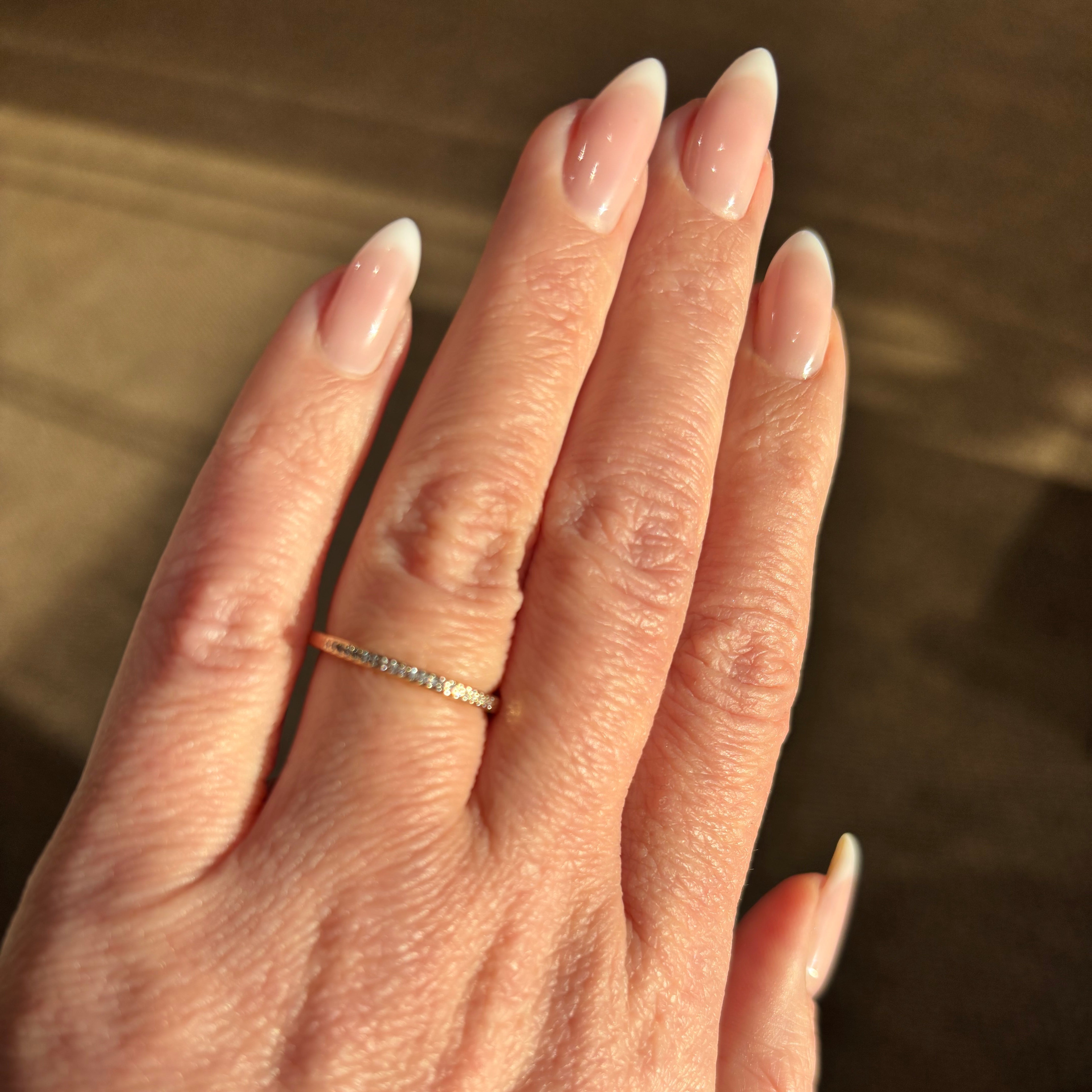 Half Eternity Gold Ring
