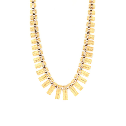 Mid Century Graduated Fringe Necklace