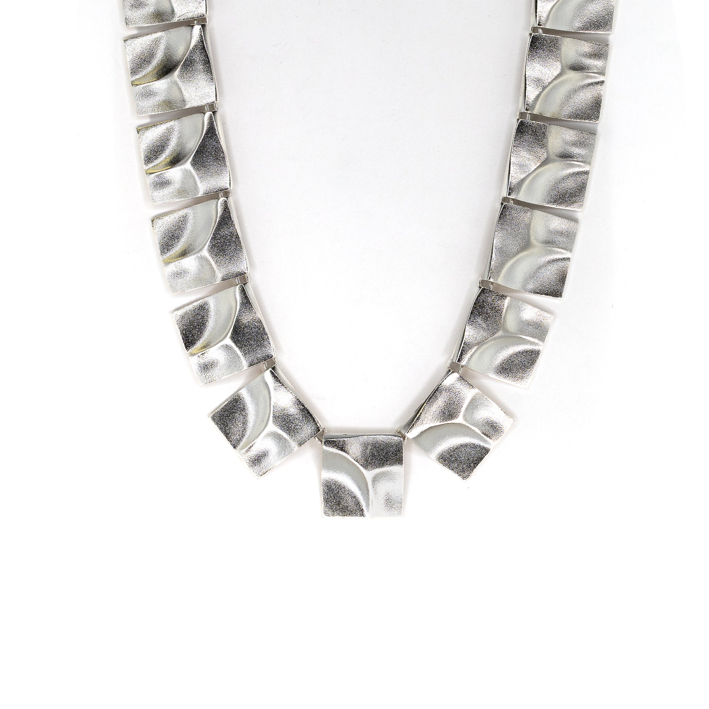 Galactic Peaks Silver Necklace