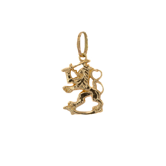 Finnish Lion Gold Pendant