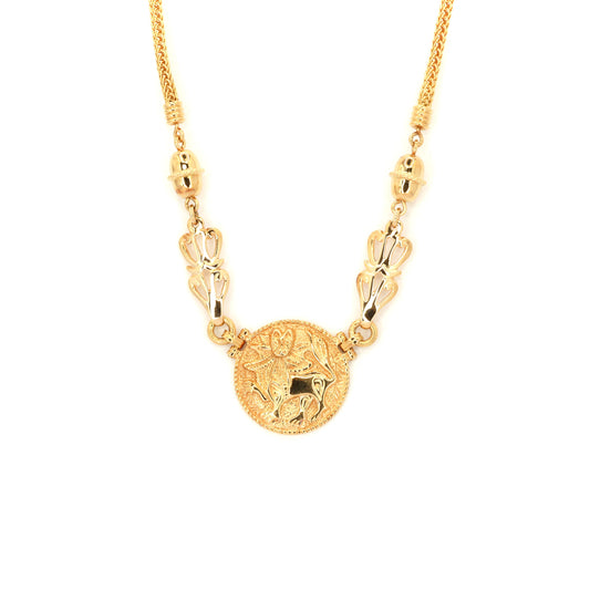 Kalevala "Sun Lion" Gold Necklace