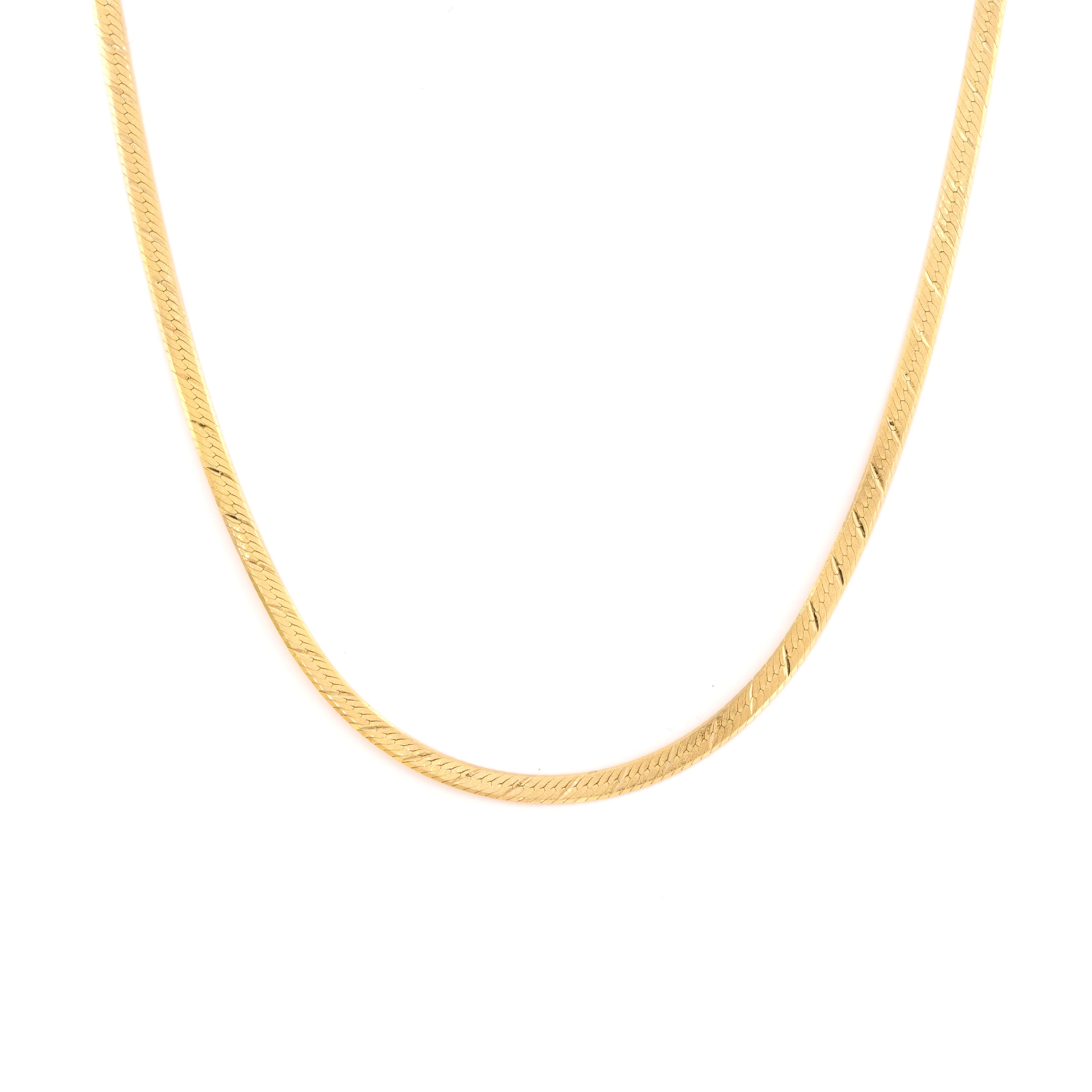 Yellow Gold Chain Necklace
