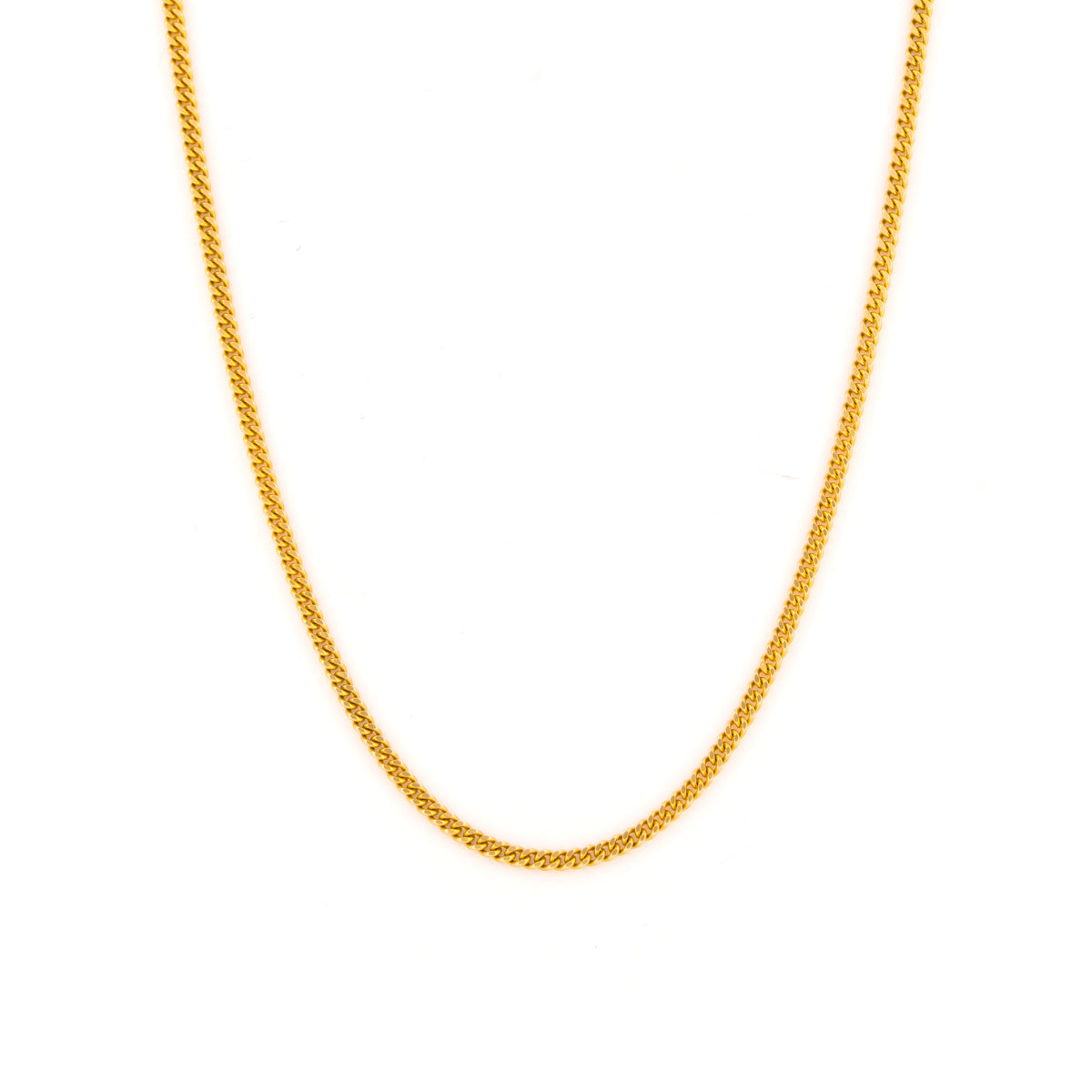 YELLOW GOLD CHAIN NECKLACE