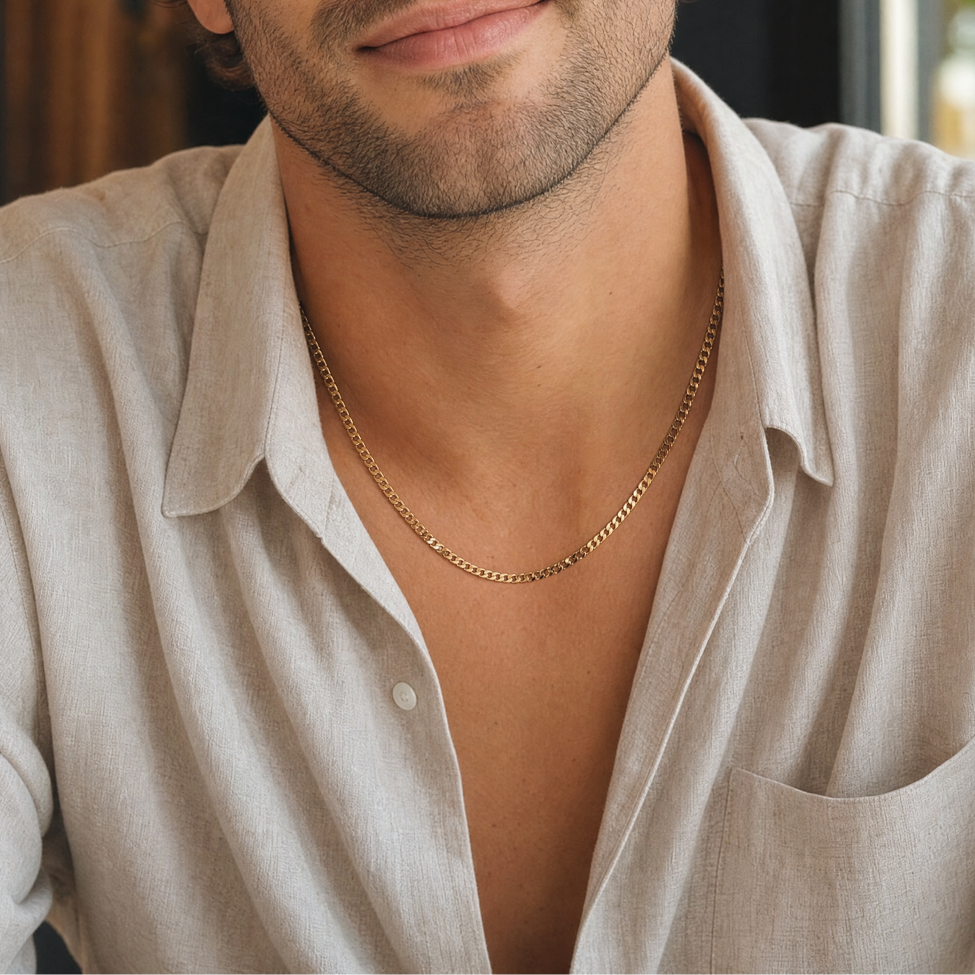 Yellow Gold Chain Necklace
