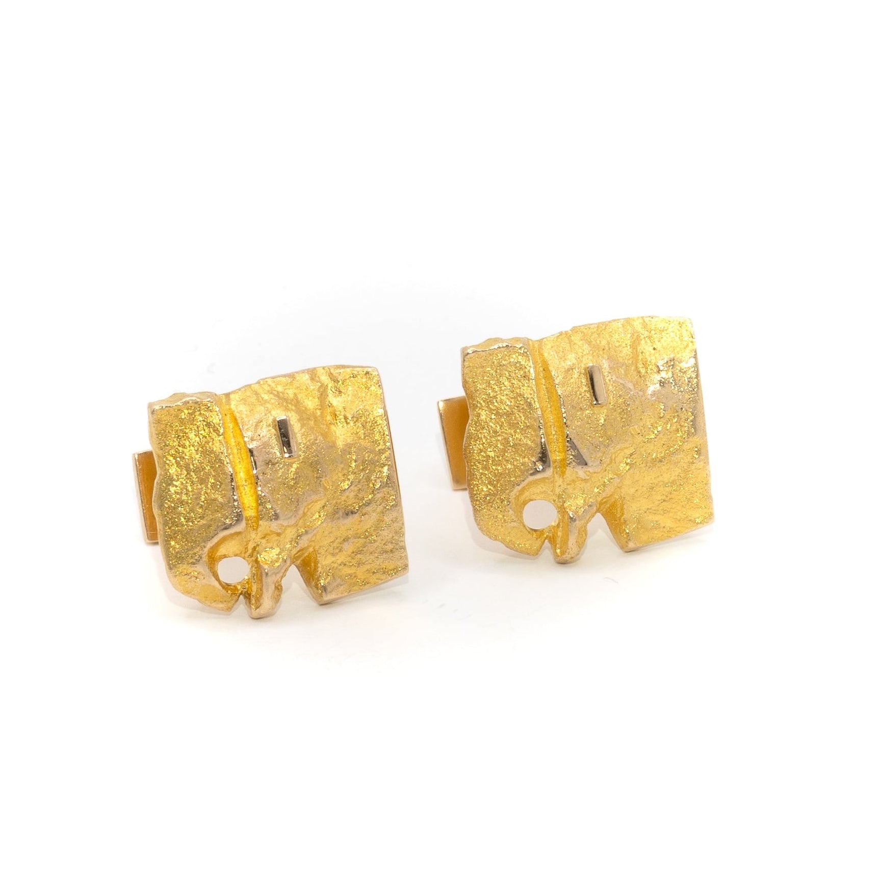 Solid gold cufflinks