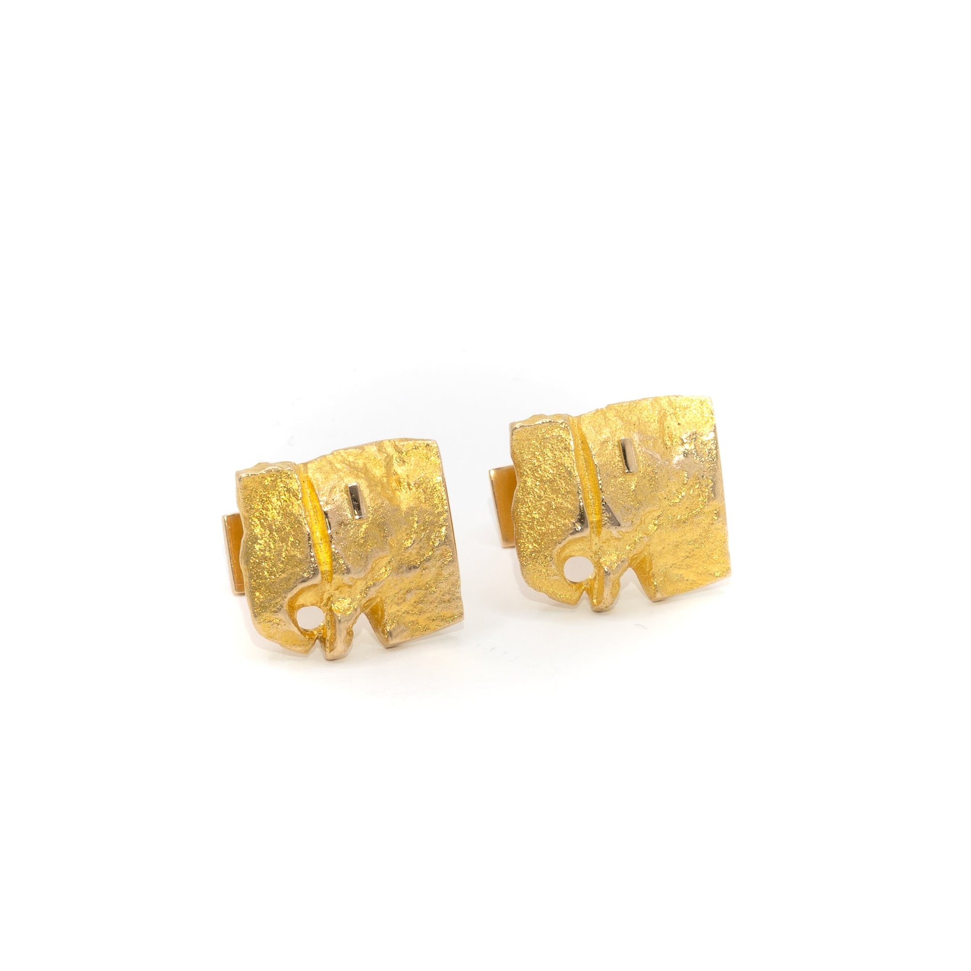 Solid gold cufflinks
