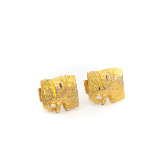 Solid gold cufflinks