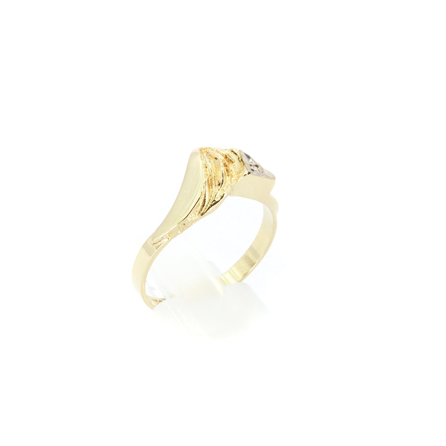 Mountain Shape Diamond Gold Ring