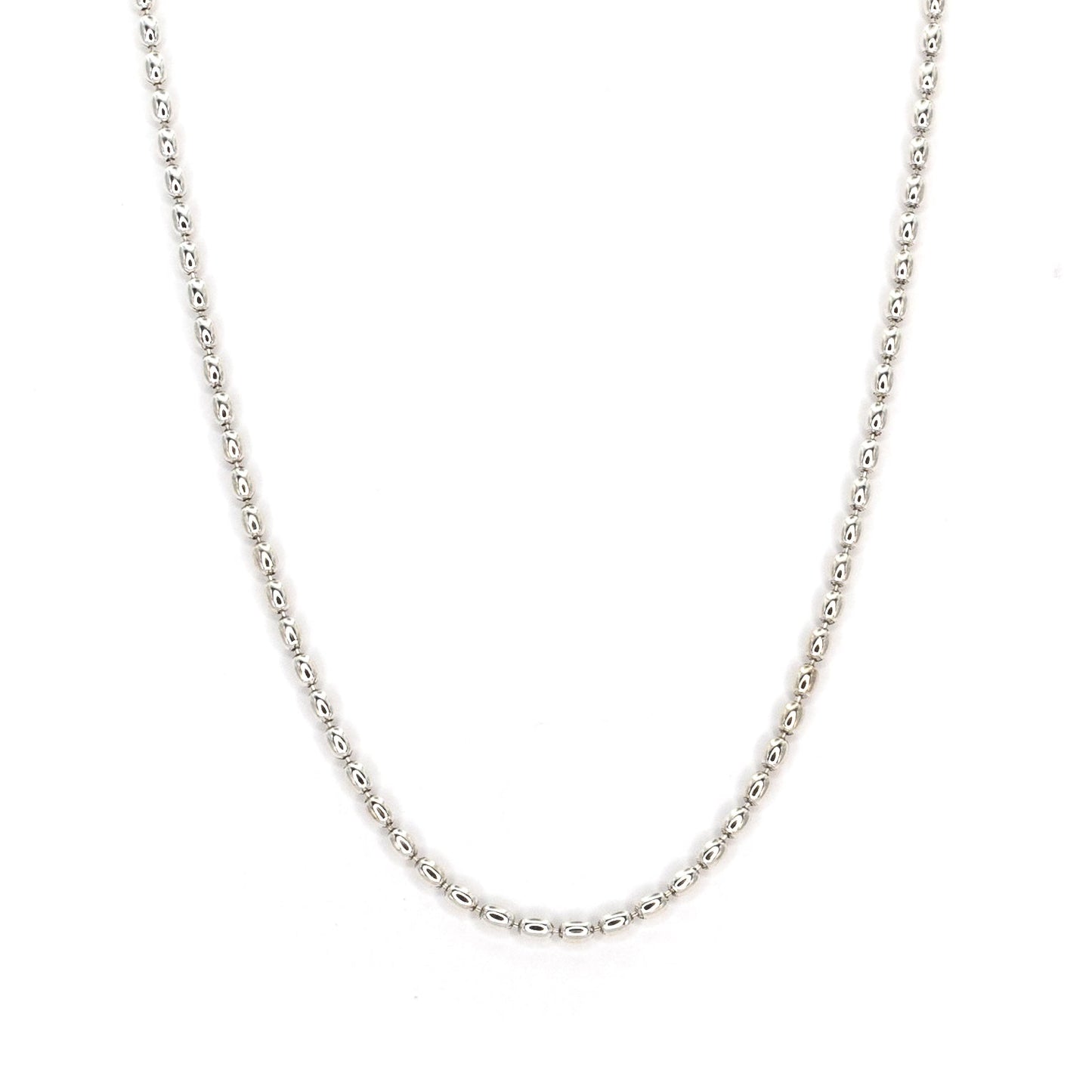 Olive Chain Silver Necklace