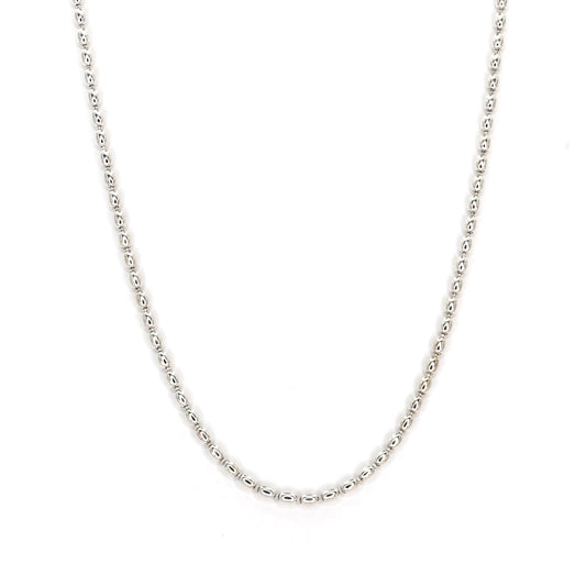 Olive Chain Silver Necklace