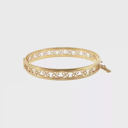 Kalevala Filigree keltakultainen rannekoru