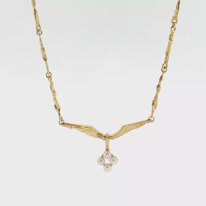 Lapponia Helmikukka Yellow Gold Necklace