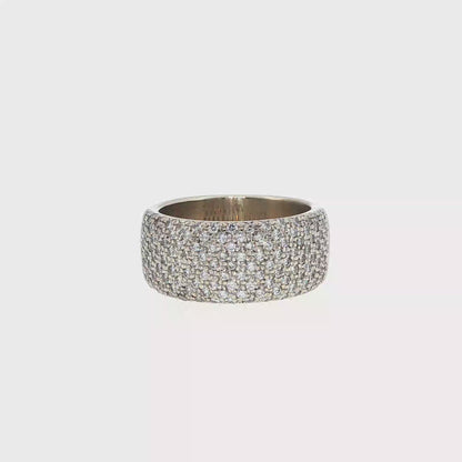 White Gold Pavé Diamond Ring