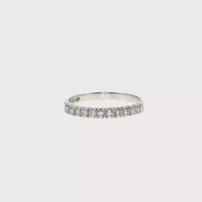 White Gold Diamond Half Eternity Ring