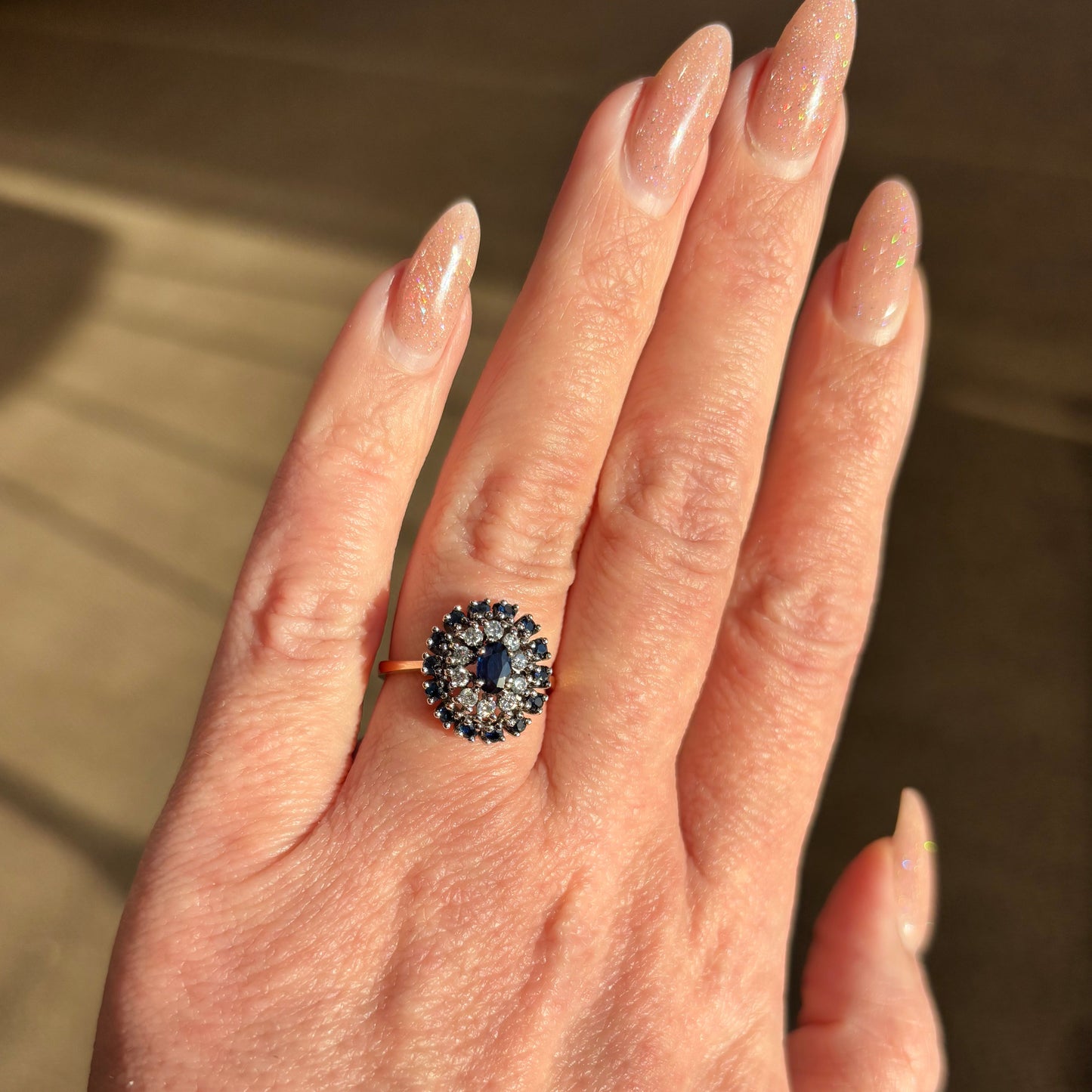 Vintage Sapphire & Diamond Ring