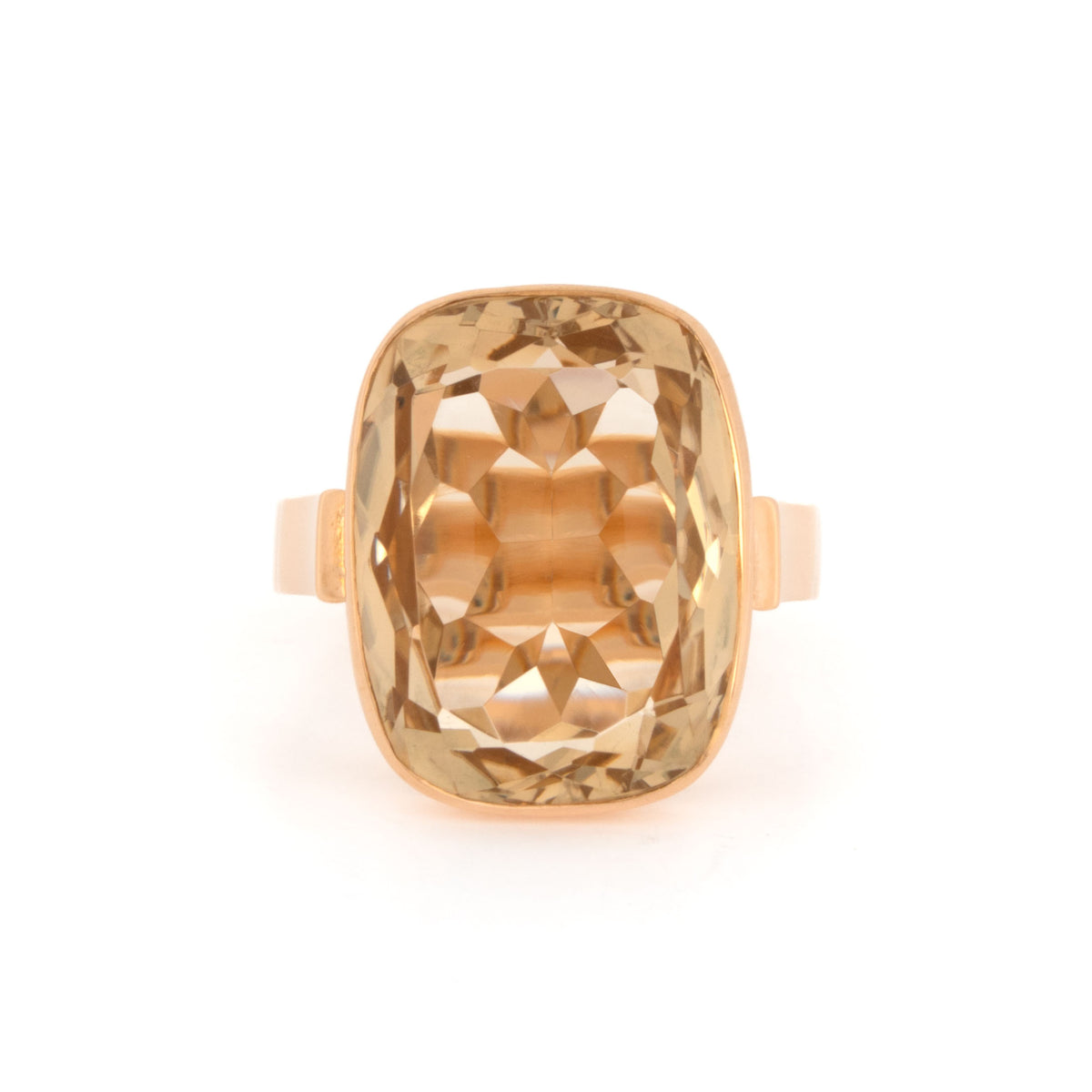 Yellow Gold Citrine Ring