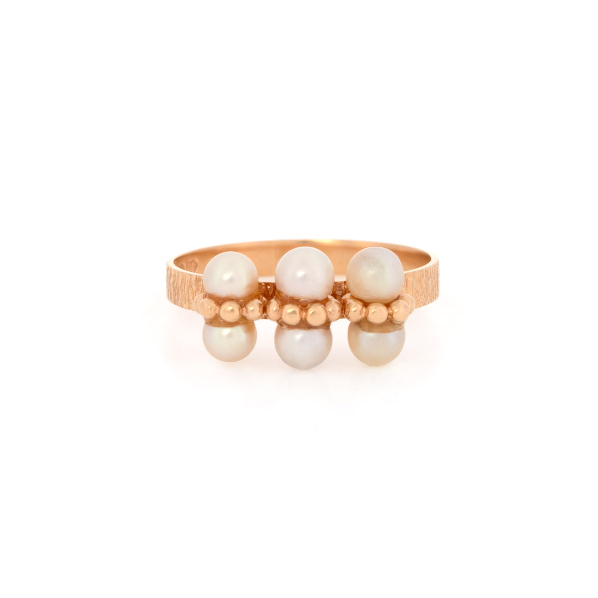 Yellow Gold Pearl Ring