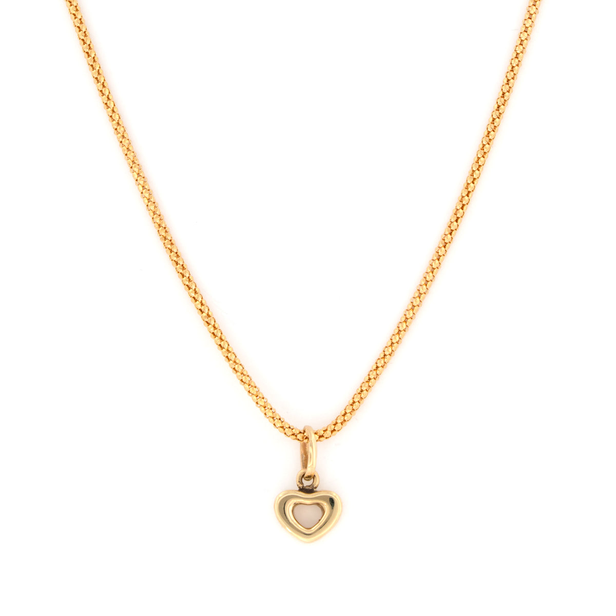 Yellow Gold Charm Necklace