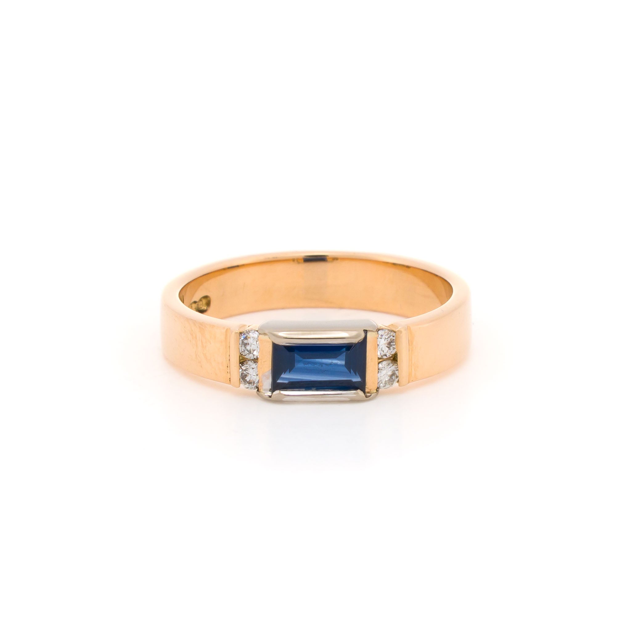 Yellow Gold Diamond and Gem Ring