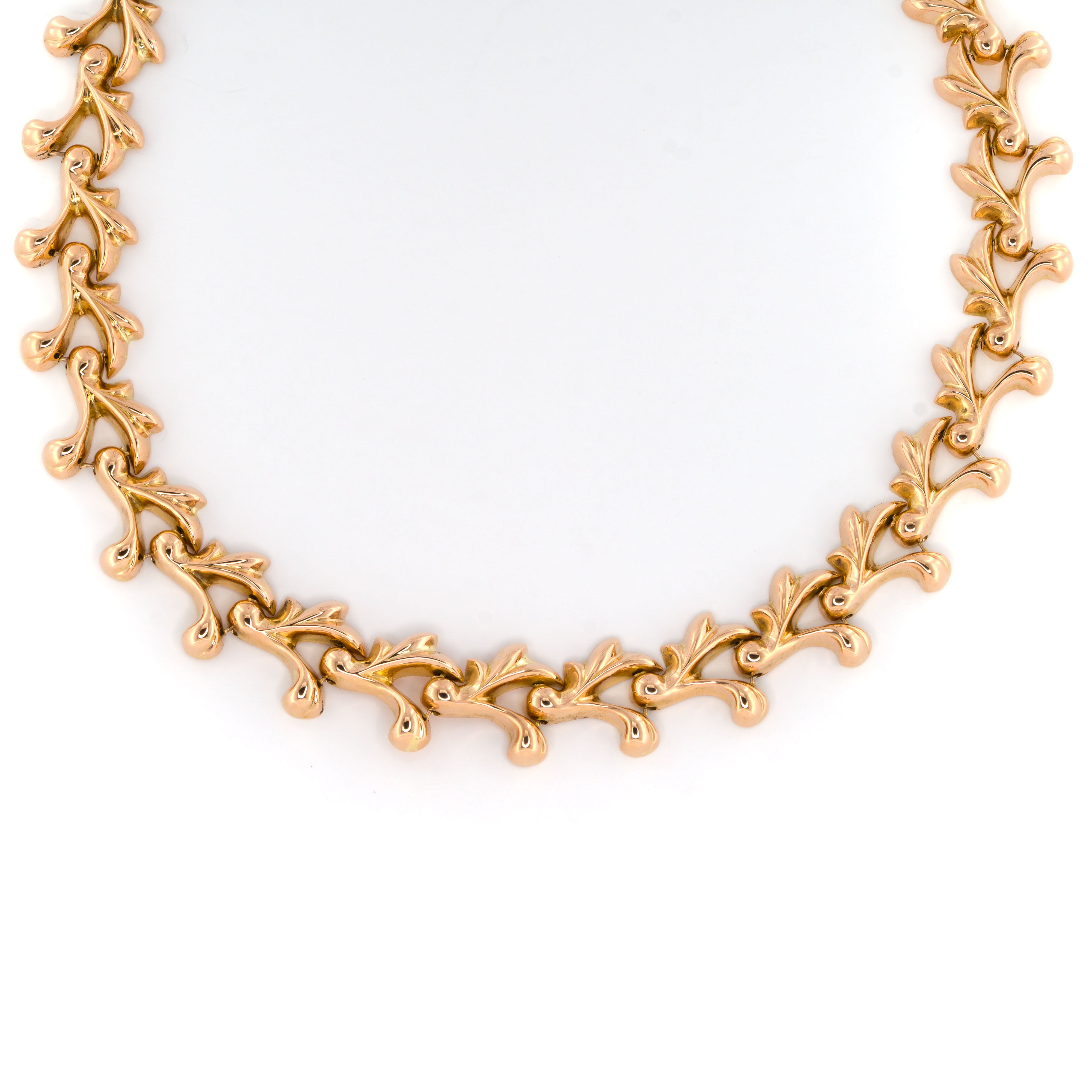 Yellow Gold Statement Chain Necklace
