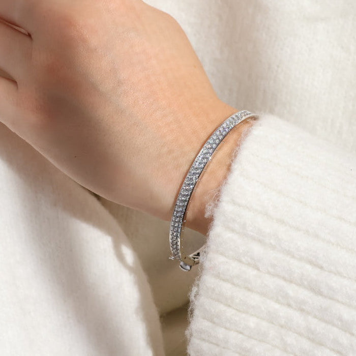 White Gold Bangle