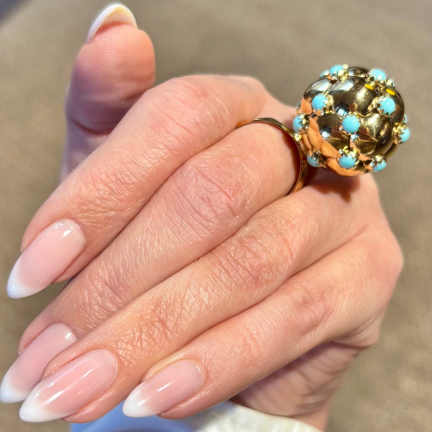 Turkoosisormus Kalevala keltakulta